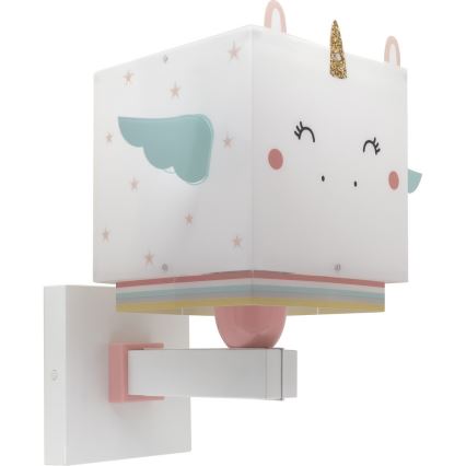 Dalber 64599 - Детский настенный светильник LITTLE UNICORN 1xE27/15W/230V