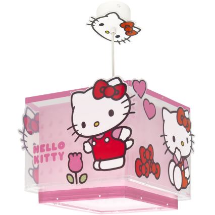 Dalber 73262 - Детская люстра HELLO KITTY 1xE27/15W/230V розовая