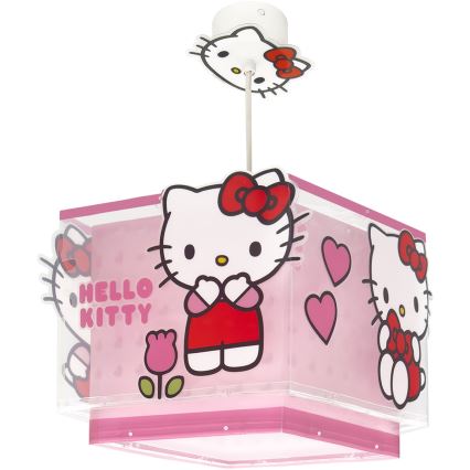 Dalber 73262 - Детская люстра HELLO KITTY 1xE27/15W/230V розовая