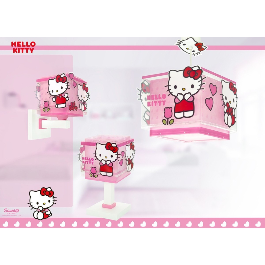 Dalber 73262 - Детская люстра HELLO KITTY 1xE27/15W/230V розовая
