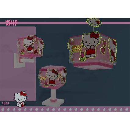 Dalber 73262 - Детская люстра HELLO KITTY 1xE27/15W/230V розовая