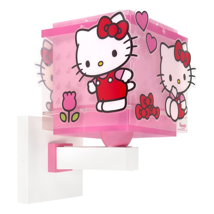 Dalber 73269 - Детский настенный светильник HELLO KITTY 1xE27/15W/230V розовый
