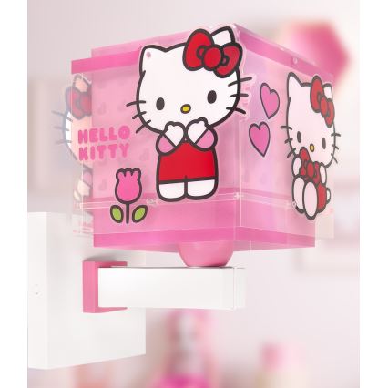 Dalber 73269 - Детский настенный светильник HELLO KITTY 1xE27/15W/230V розовый