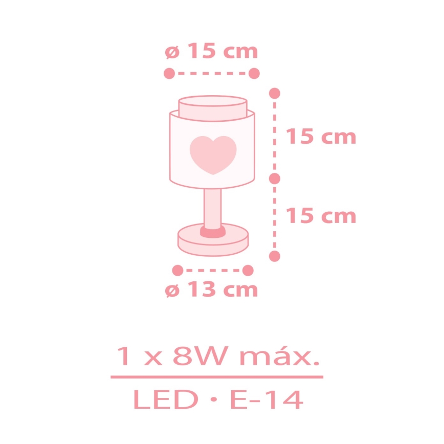 Dalber 76011NS - LED дитяча лампа BABY DREAMS 1xG4/4W/230V, рожева