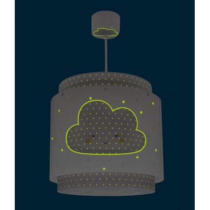 Dalber 76012E - Дитяча люстра BABY DREAMS 1xE27/15W/230V сірий