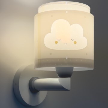 Dalber 76019E - Дитячий настінний світильник BABY DREAMS 1xE27/15W/230V сірий