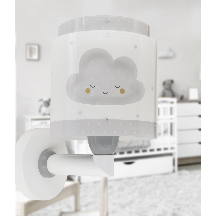 Dalber 76019E - Дитячий настінний світильник BABY DREAMS 1xE27/15W/230V сірий