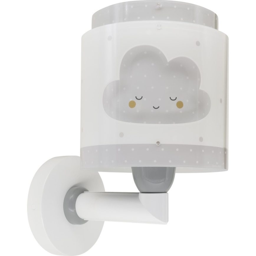 Dalber 76019E - Дитячий настінний світильник BABY DREAMS 1xE27/15W/230V сірий