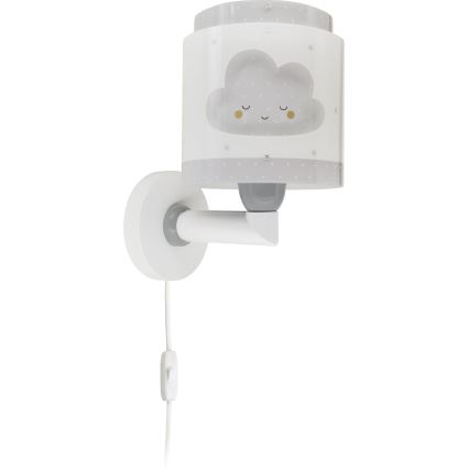 Dalber 76019E - Дитячий настінний світильник BABY DREAMS 1xE27/15W/230V сірий