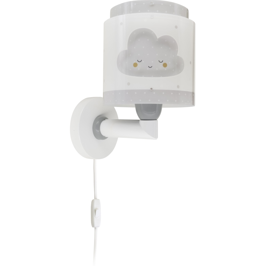 Dalber 76019E - Дитячий настінний світильник BABY DREAMS 1xE27/15W/230V сірий