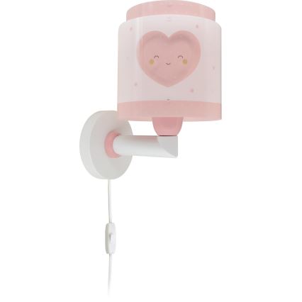 Dalber 76019S - Дитячий настінний світильник BABY DREAMS 1xE27/15W/230V рожевий