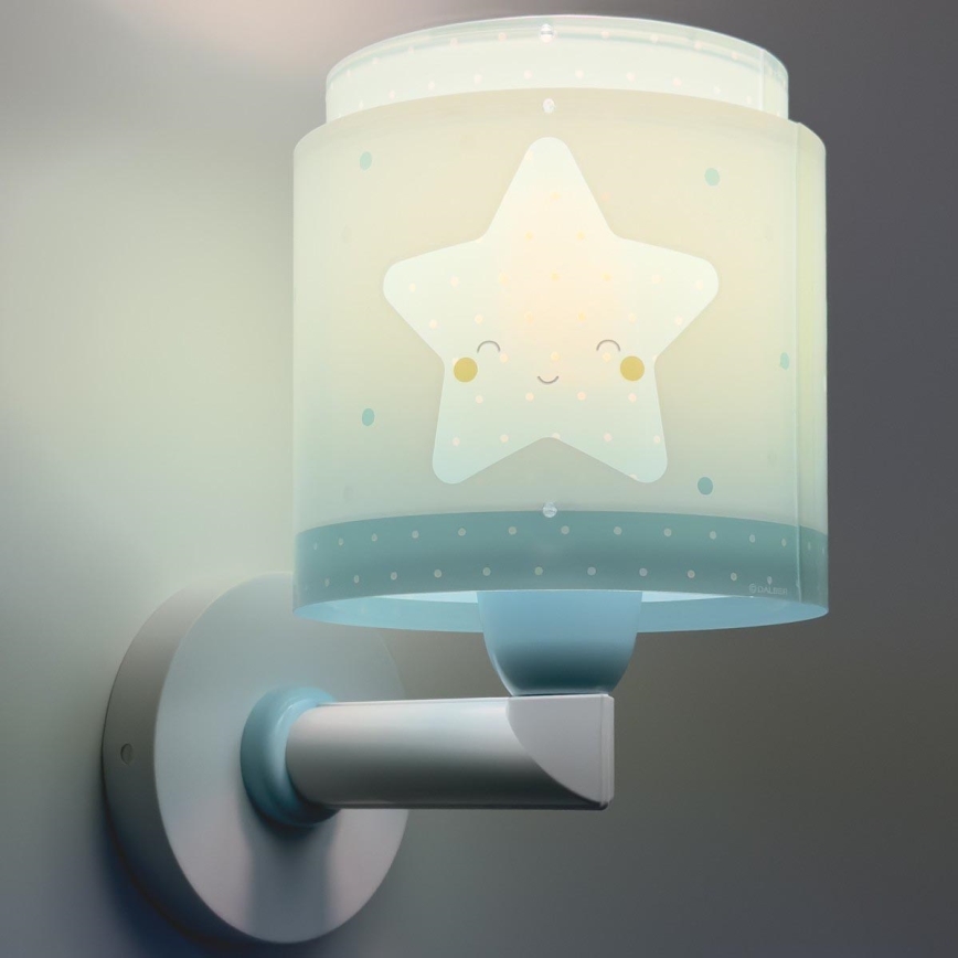Dalber 76019T - Дитячий настінний світильник BABY DREAMS 1xE27/15W/230V синій