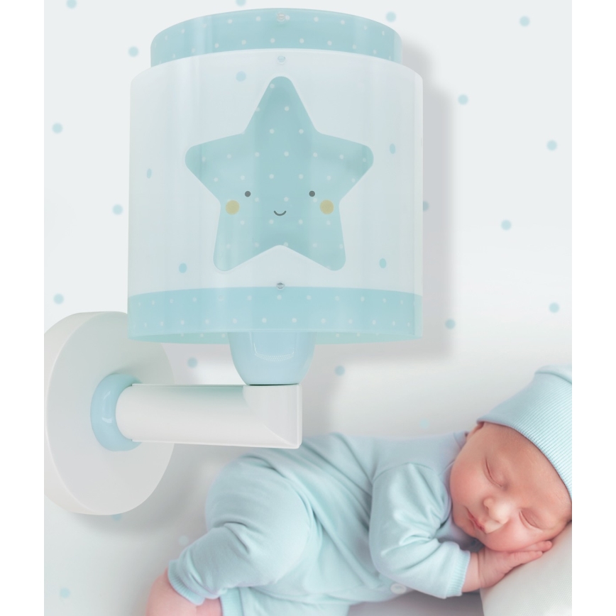 Dalber 76019T - Дитячий настінний світильник BABY DREAMS 1xE27/15W/230V синій