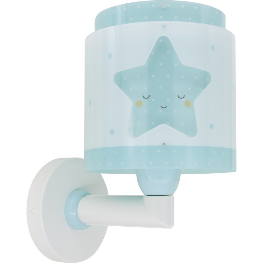 Dalber 76019T - Дитячий настінний світильник BABY DREAMS 1xE27/15W/230V синій