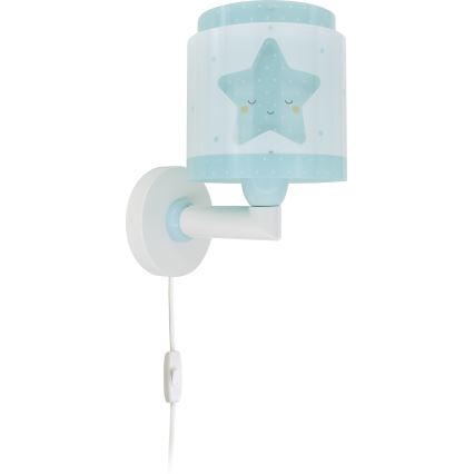 Dalber 76019T - Дитячий настінний світильник BABY DREAMS 1xE27/15W/230V синій