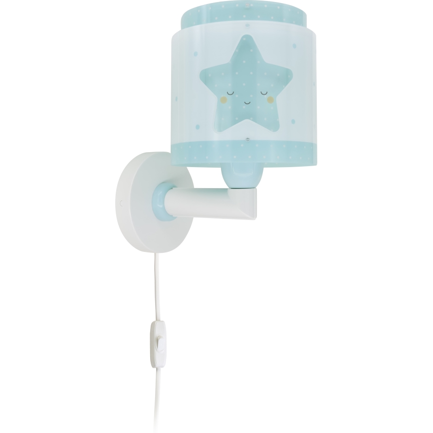 Dalber 76019T - Дитячий настінний світильник BABY DREAMS 1xE27/15W/230V синій