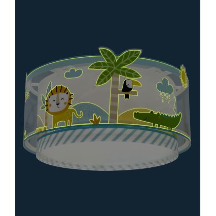 Dalber 76116 - Детский потолочный светильник JUNGLE 2xE27/15W/230V