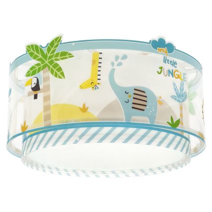 Dalber 76116 - Дитячий стельовий світильник JUNGLE 2xE27/15W/230V