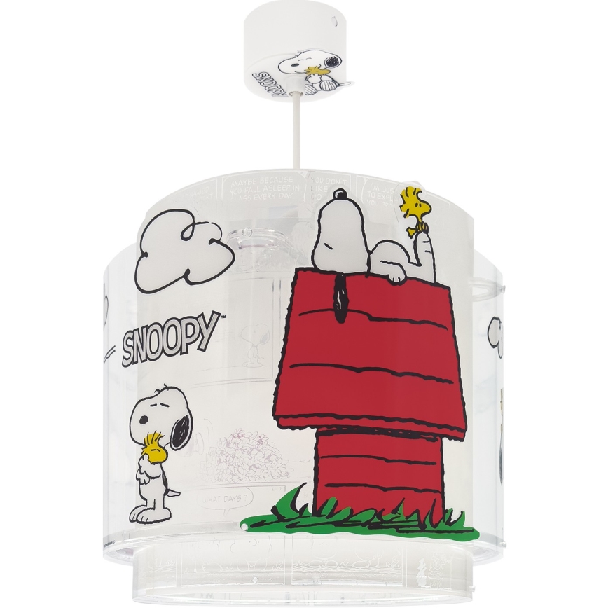 Dalber 76302 - Детская люстра SNOOPY 1xE27/15W/230V белая/красная