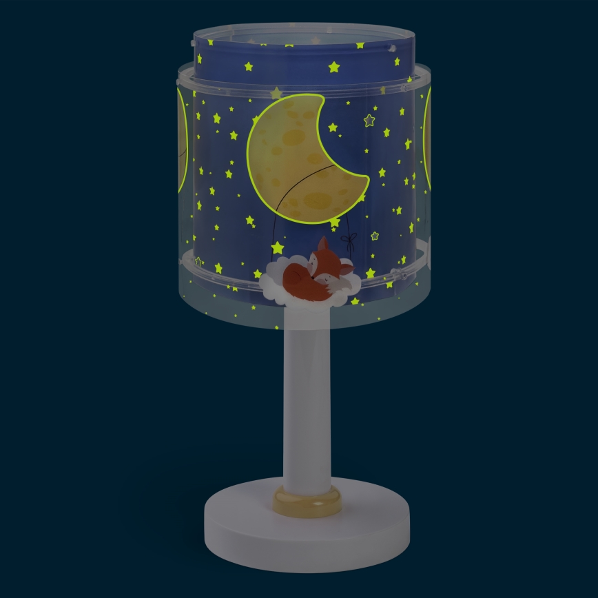 Dalber 76631 - LED дитяча настільна лампа MOON DREAMS 1xG4/4W/230V, синя