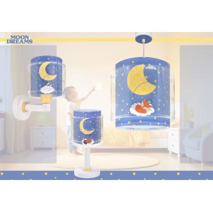 Dalber 76639 - Детский настенный светильник MOON DREAMS 1xE27/15W/230V синий