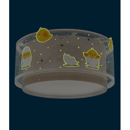 Dalber 76876 - Детский потолочный светильник BABY CHICK 2xE27/15W/230V