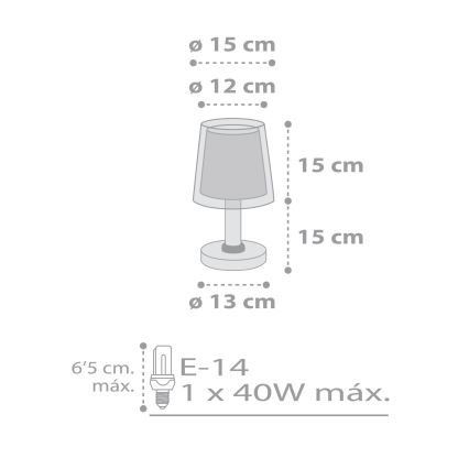 Dalber 81191E - Детская лампа LIGHT FEELING 1xE14/40W/230V