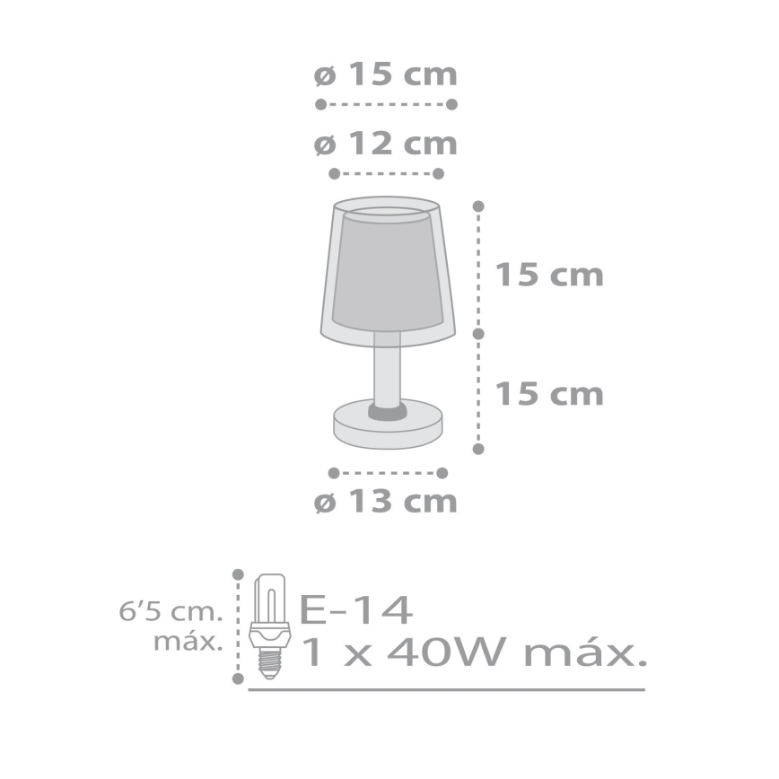 Dalber 81191E - Детская лампа LIGHT FEELING 1xE14/40W/230V