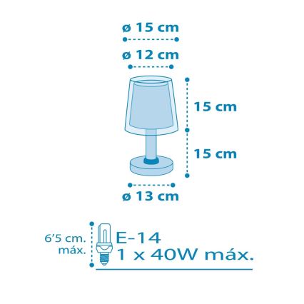 Dalber 81191T - Детская лампа LIGHT FEELING 1xE14/40W/230V