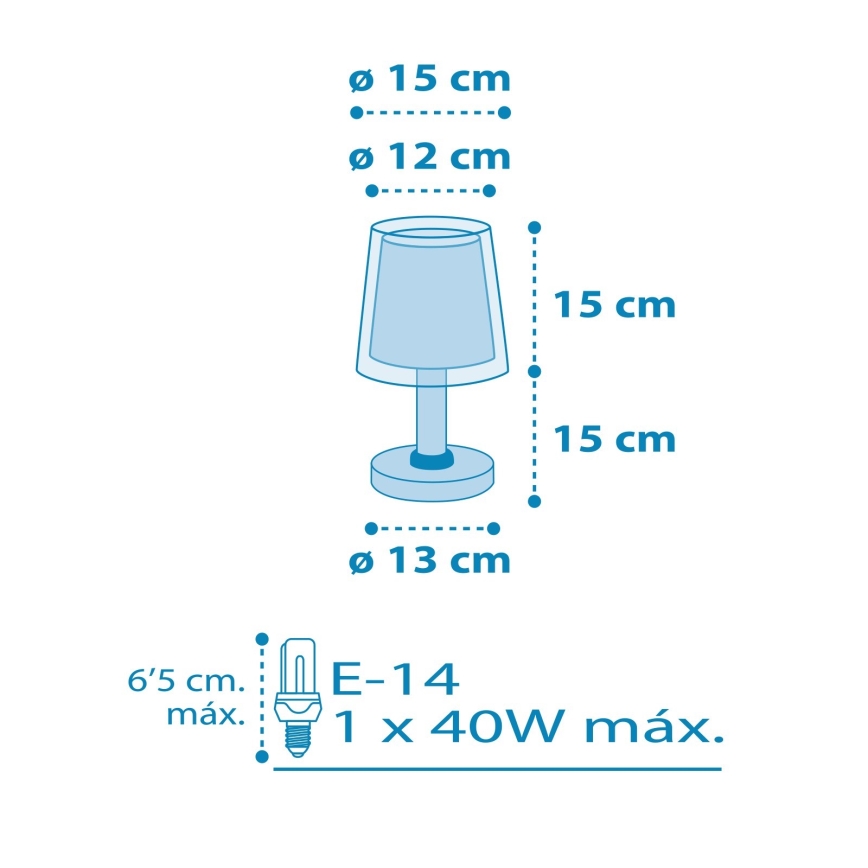 Dalber 81191T - Детская лампа LIGHT FEELING 1xE14/40W/230V