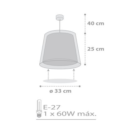 Dalber 81192E - Детская люстра LIGHT FEELING 1xE27/60W/230V