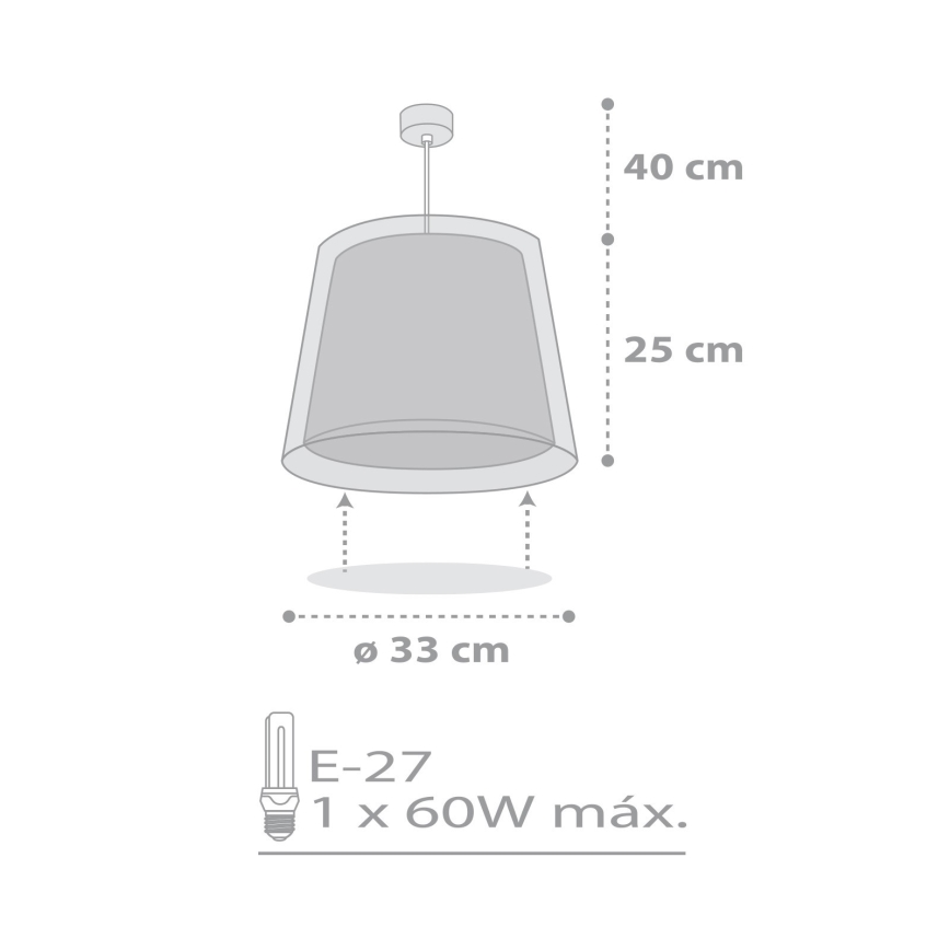 Dalber 81192E - Дитяча люстра LIGHT FEELING 1xE27/60W/230V