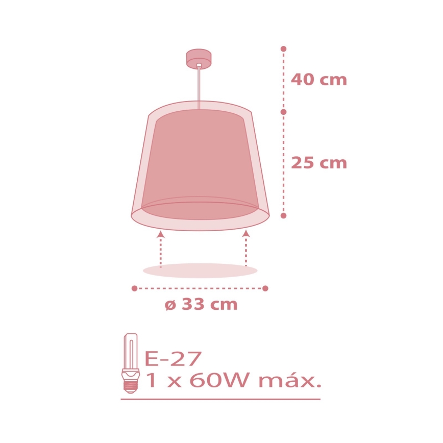 Dalber 81192S - Дитяча люстра LIGHT FEELING 1xE27/60W/230V