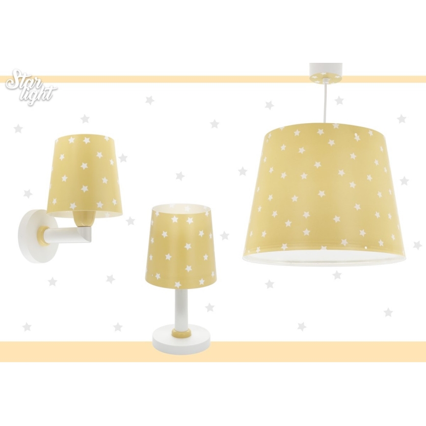 Dalber 82211A - Детская лампа STAR LIGHT 1xE14/40W/230V желтая