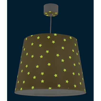Dalber 82212A - Дитяча люстра STAR LIGHT 1xE27/60W/230V жовтий