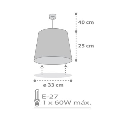 Dalber 82212B - Детская люстра STAR LIGHT 1xE27/60W/230V белая