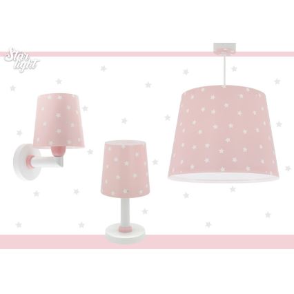 Dalber 82212S - Детская люстра STAR LIGHT 1xE27/60W/230V розовая
