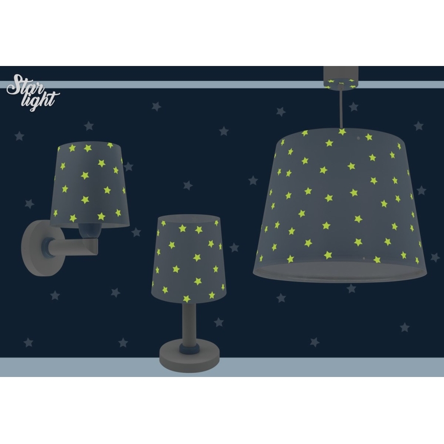 Dalber 82212T - Дитяча люстра STAR LIGHT 1xE27/60W/230V синій