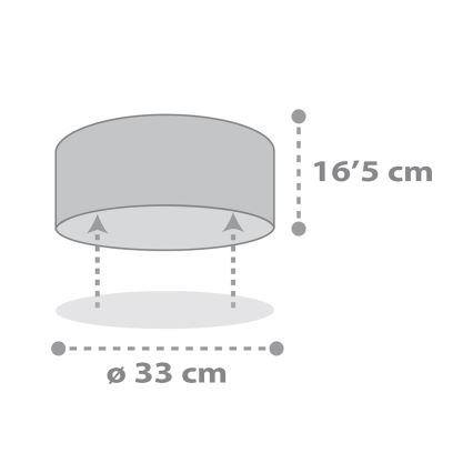Dalber 82216B - Детский потолочный светильник STAR LIGHT 2xE27/60W/230V белая