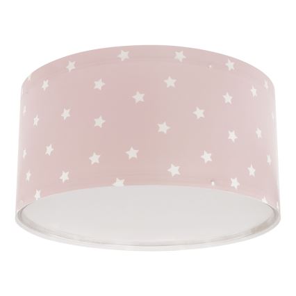 Dalber 82216S - Детский потолочный светильник STAR LIGHT 2xE27/60W/230V розовый