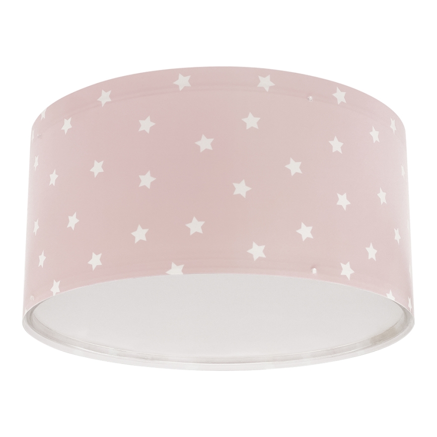 Dalber 82216S - Детский потолочный светильник STAR LIGHT 2xE27/60W/230V розовый