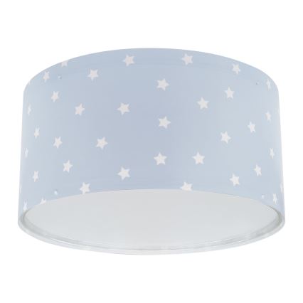 Dalber 82216T - Детский потолочный светильник STAR LIGHT 2xE27/60W/230V синяя