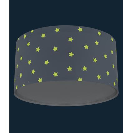 Dalber 82216T - Дитячий стельовий світильник STAR LIGHT 2xE27/60W/230V синій