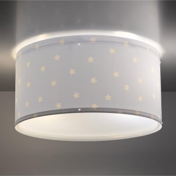 Dalber 82216T - Дитячий стельовий світильник STAR LIGHT 2xE27/60W/230V синій