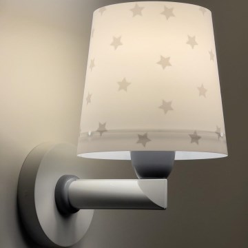 Dalber 82219B - Дитячий настінний світильник/бра STAR LIGHT 1xE27/60W/230V білий