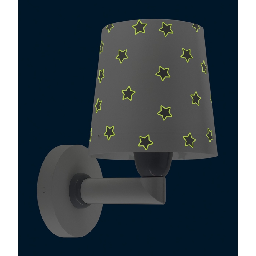 Dalber 82219B - Дитячий настінний світильник/бра STAR LIGHT 1xE27/60W/230V білий