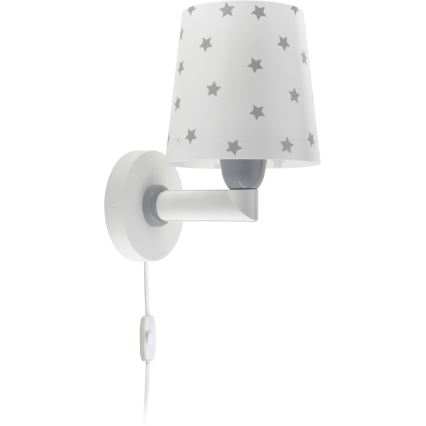 Dalber 82219B - Дитячий настінний світильник/бра STAR LIGHT 1xE27/60W/230V білий