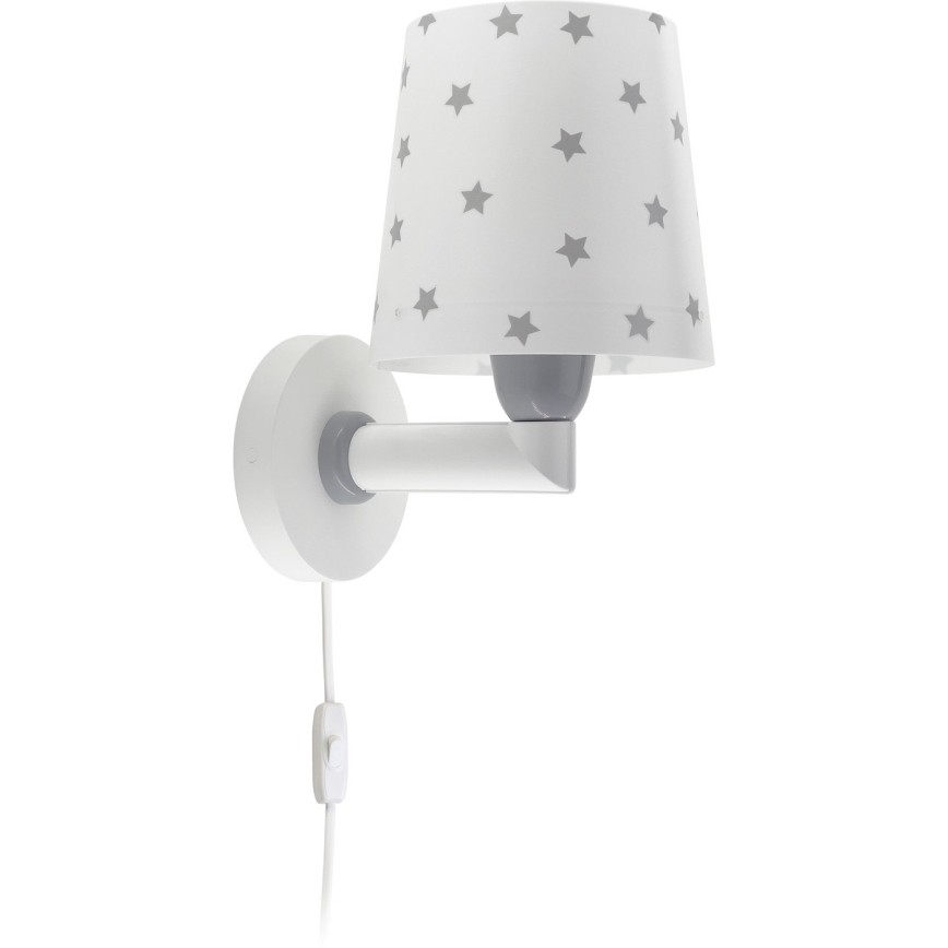 Dalber 82219B - Дитячий настінний світильник/бра STAR LIGHT 1xE27/60W/230V білий