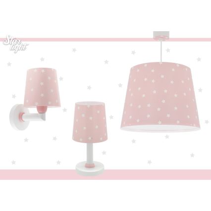 Dalber 82219S - Детский настенный светильник STAR LIGHT 1xE27/60W/230V розовый