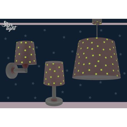 Dalber 82219S - Дитячий настінний світильник/бра STAR LIGHT 1xE27/60W/230V рожевий